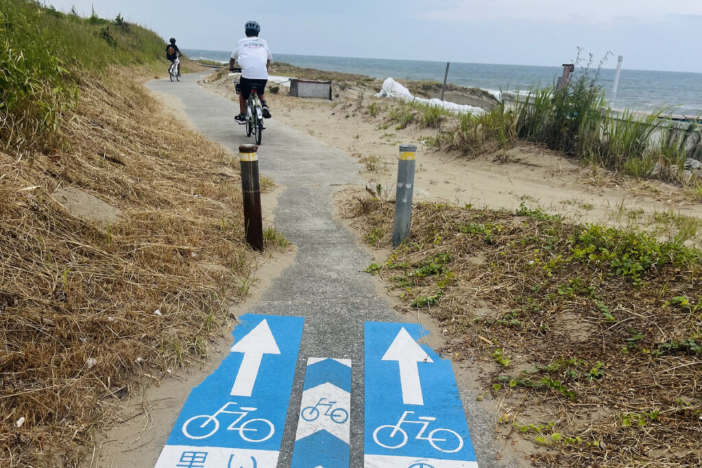 のと里山サイクリングルート 「のと里山サイクリングルート」の起点のひとつ